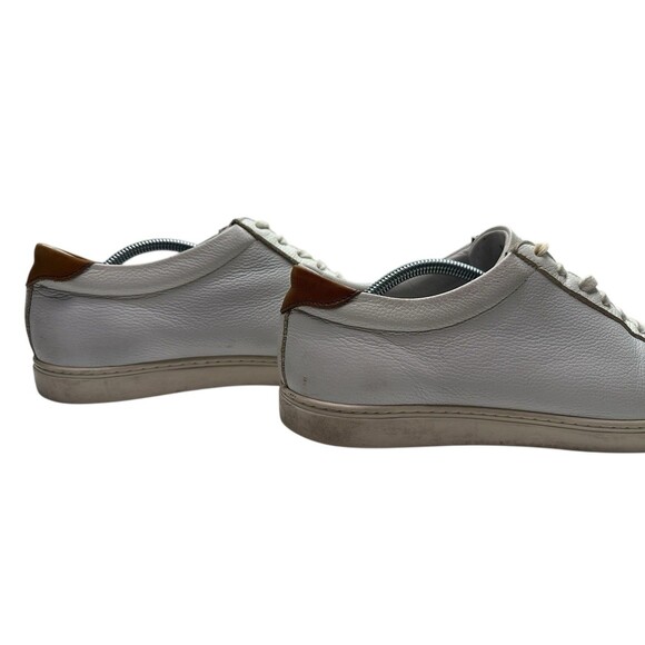 Men\'s Allen Edmonds Courtside Leather Sneaker Size 11 D White 3580 main image 4